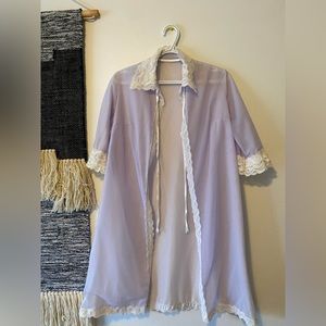 Vintage lace robe